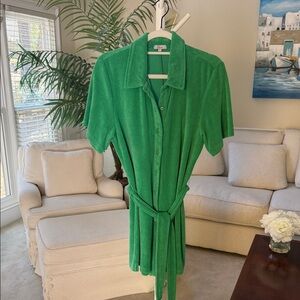 Rails Green Button-Up Jumpsuit